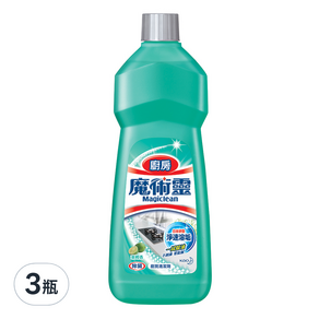 Kao 花王 Magiclean 魔術靈 廚房清潔劑 經濟瓶, 500ml, 3瓶