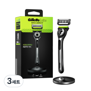 Gillette Labs 深層清潔棒剃須刀+刀片套組, 3組