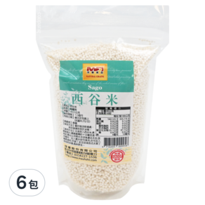 茂喜食品 泰國西谷米, 400g, 6包