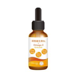 PBF 寶齡富錦生技 液態維生素D3+Omega3 DHA/EPA 滴劑, 30ml, 1罐