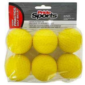 [PAFB6012]PS_泡沫練習球【泡沫球高爾夫練習球】, 黃色的