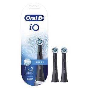 Oral-B 歐樂B iO 電動牙刷替換頭, 黑色, 2個, 終極清潔