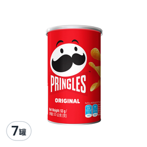 Pringles 品客 洋芋片, 50g, 7罐