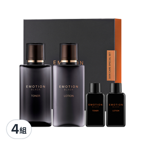 Flor De Man Emotion Black系列 男士黑色保養4件組, 4組