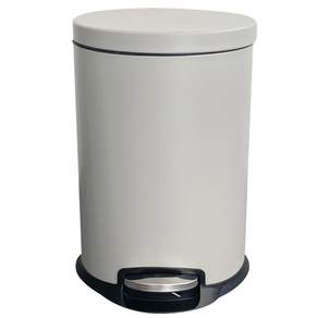 PAN EASY LIFE 簡約腳踏式靜音垃圾桶 20L, 1個, 灰色
