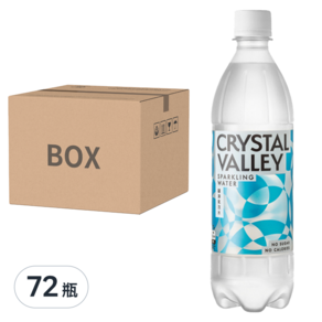 金車 CRYSTAL VALLEY 礦沛 氣泡水, 585ml, 72瓶