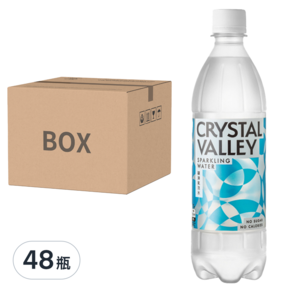 金車 CRYSTAL VALLEY 礦沛 氣泡水, 585ml, 48瓶