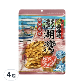 台灣尋味錄 澎湖灣燒烤魚板, 60g, 4包