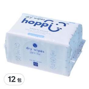 hoppi 雲柔乾濕兩用巾, 100張, 12包