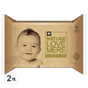 NATURE LOVE MERE 然自母愛 嬰幼兒衣物洗衣皂, 2塊, 200g