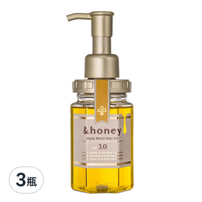 &honey 蜂蜜亮澤修護髮油 3.0, 100ml, 3瓶