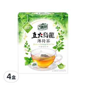 3點1刻 直火烏龍 薄荷茶, 2.5g, 18入, 4盒