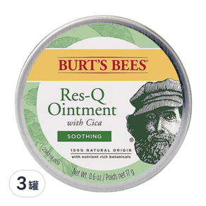 BURT'S BEES 小蜜蜂爺爺 神奇積雪草本修護霜, 17g, 3罐