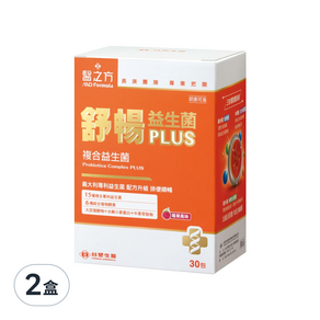 台塑生醫 MD Formula 醫之方 舒暢益生菌PLUS 複合益生菌 莓果風味 4g, 30包, 2盒