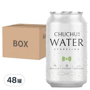 CHU-CHU 啾啾 氣泡水, 萊姆, 330ml, 48罐