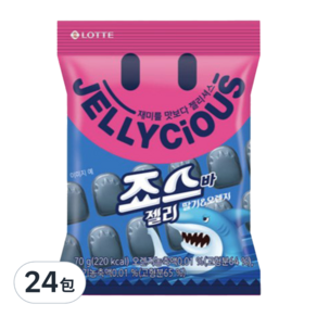 LOTTE 樂天 Jellycious 鯊魚造型軟糖, 70g, 24包