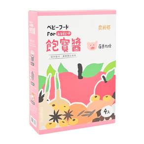 農純鄉 飽寶醬 蘋果肉燥 4包入, 480g, 1盒