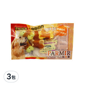 PARMIR 帕米爾 犬用餅乾 5入, 香濃雞肉綜合口味, 3包