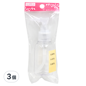 台灣 COSMOS 壓瓶 #928C 75ml, 透明色, 3個