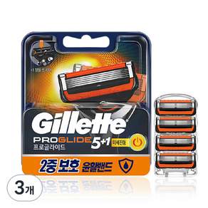 Gillette 吉列 動力刮鬍刀片, 3組, 4件