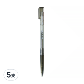 O.B. 歐布德 自動原子筆 0.7mm OB111, 黑色, 5支