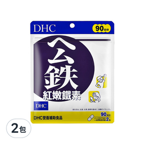 DHC 紅嫩鐵素 90日份 180粒 台灣公司貨, 70.3g, 2包