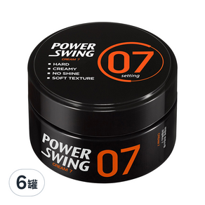 mise en scene 魅尚萱 Power Swing 07 率性歐巴髮蠟, 80g, 6罐