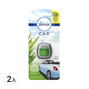 febreze 風倍清 汽車清新劑, 草香和雨, 2個