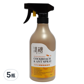 Hinoki Life 清檜 天然防蟑螂螞蟻噴劑, 500ml, 5瓶