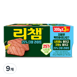 RICHAM 午餐肉調味罐頭, 300g, 9個