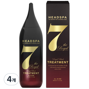 HEADSPA7 Royal Black護髮素, 210ml, 4個