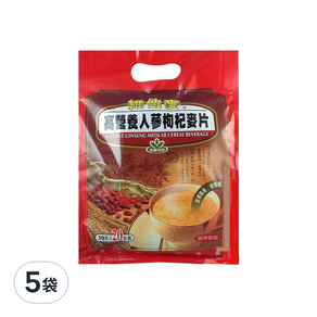 Vitamax 維他麥 營養人蔘枸杞麥片 20包, 600g, 5袋