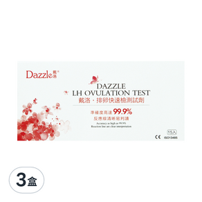 Dazzle 戴洛 排卵快速檢測試劑, 15入, 3盒