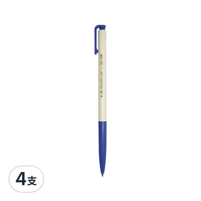 O.B. 歐布德 自動原子筆 0.3mm OB1006, 藍, 4支