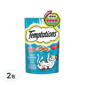 Temptations 喵愛餡 貓點心, 香誘鮮鮪口味, 75g, 2包