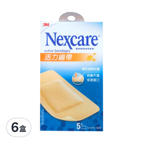 3M Nexcare 活力繃帶 膝蓋與手肘專用, 5片, 6盒