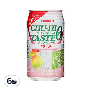 SANGARIA 山加利 無酒精梅子飲料, 350ml, 6罐