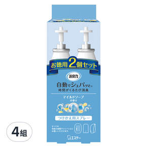 ST 雞仔牌 消臭力 自動消臭芳香噴霧補充瓶組, 78ml, 4組