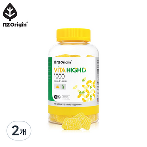 nz Origin Vita High維他命D軟糖 1000IU 鳳梨口味, 2個