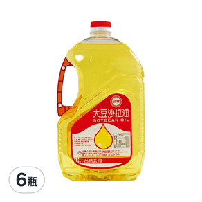 台糖 大豆沙拉油, 2.6L, 6瓶