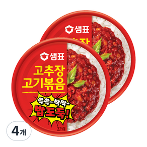 Sempio 膳府 辣醬炒肉罐頭, 4個, 95g