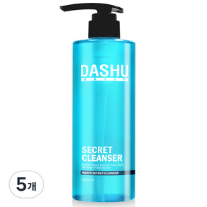 DASHU 男性私密清新潔膚露, 300ml, 5瓶