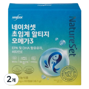 NatureSet NatureSet超臨界rTG Omega-3膠囊, 60粒, 2個