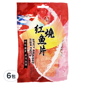 長松食品 紅燒魚片, 30g, 6包