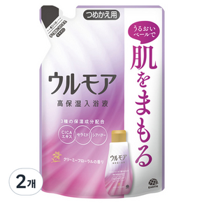 BATH'CHARM 高保濕入浴液補充包 花香, 480ml, 2個