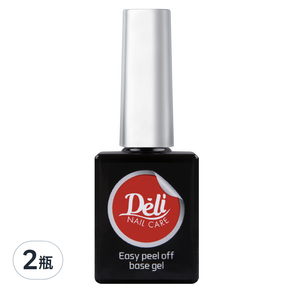 Deli Beauty Easy peel off 可剝式美甲底層凝膠, 透明, 10ml, 2瓶