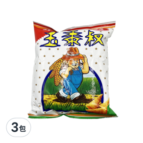 華元 玉黍叔 漢堡口味, 50g, 3包