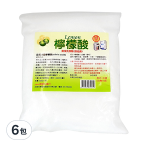 三皇檸檬酸 潔淨洗潔除垢劑, 800g, 6包