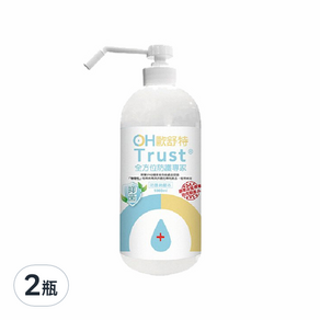 OH Trust 歐舒特 全效防護納米離子水 附噴頭, 1000ml, 2瓶