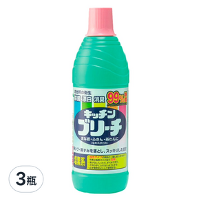 Mitsuei 美淨易 廚房家用漂白水, 600ml, 3瓶